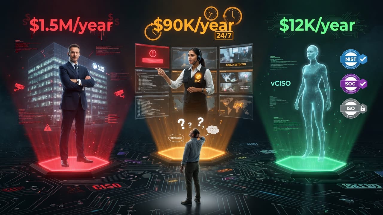 Three paths to cybersecurity leadership compared side by side